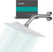Docce Fisso Quadrato Soffione Doccia a Pioggia in Acciaio Inox Soffione Doccia a Pioggia con Getti In Silicone Anticalcare 304 Acciaio Inox Ultra Sottile (Cromo, 20 cm)