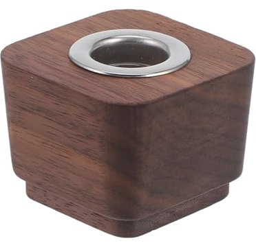 ULTECHNOVO Tappo in Legno di Noce Quadrato per Bottiglie Diffusore Aromaterapia Copertura Sostitutiva per Profumi Design Minimalista e Pratico Adatto per Casa e Ufficio
