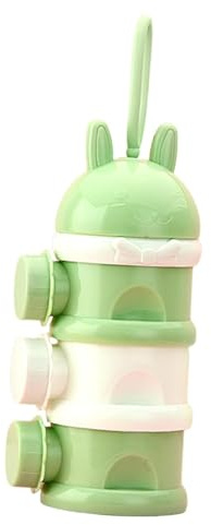 Dosatore per latte, dispenser per latte in polvere portatile con 3 scomparti e beccuccio, grande capacità, erogatore di latte in polvere per latte in polvere
