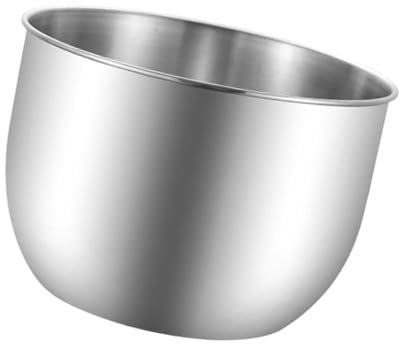 Fenteer Stainless Steel Deep Bowl Cooking Bowl with Rounded Lip Salad Bowls Egg Whisking Bowl for Breading Cooking Muffins Pancakes, 21cm