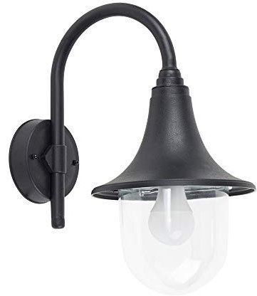 MiniSun | Modern Black Fishermans Style Wall Light Lamp | Outdoor Wall Lights, Home Décor & Improvement Essential
