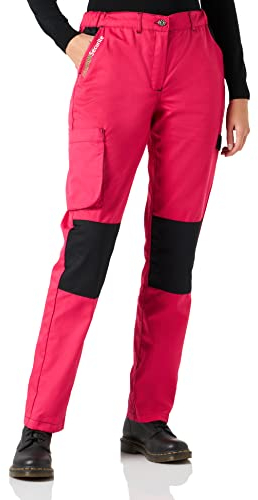 Fashion Sécurité Pantalon de Travail Femme Rose et Noir Résistant, Confortable et Tendance - Bricolage et Jardinage