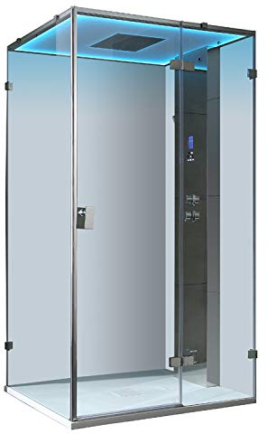 AWT Dampfdusche LD107F15 silber/120x90/rechts