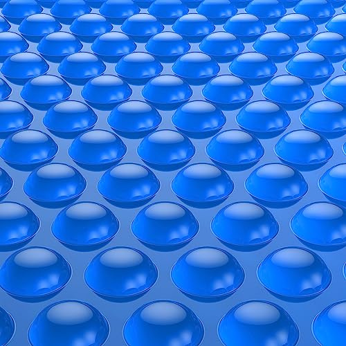 BigXwell Solar Pool Cover, Blue 16-mil 12 x 24 Foot Rectangle Solar Blanket for In-Ground Pools, 1600 Series Heavy-Duty Insulating Pool Heater Covers for Swimmer