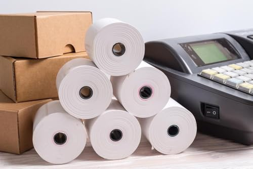 Smooth Papers Thermal Paper Till Rolls for All EPOS Receipt Printing Machines 80mm x 70mm (Pack of 20 Rolls)
