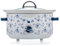 Laura Ashley 3,5 Liter Schongarer mit China Rose Print von VQ - Slowcooker für 4 bis 5 Personen, Energieeffizient, mit 3 Heizstufen und Einem gehärteten Glasdeckel zur Einfachen Überwachung