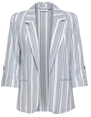 ONLY Onlgoa 3/4 Unline Linen BL Blazer CC TLR Femme