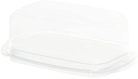 Rotho Fresh Butterdose, Kunststoff (BPA-frei), Weiß, (18 x9,5 x 6,5 cm)