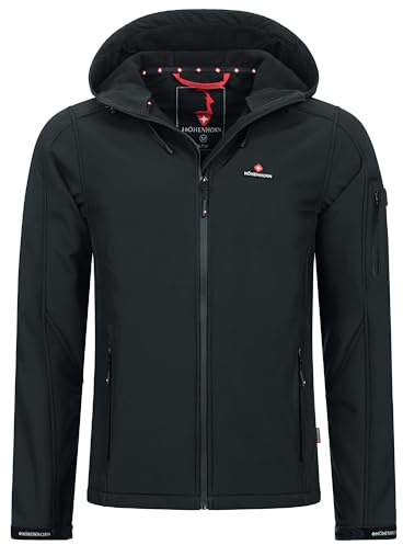 Höhenhorn Altus Veste softshell pour homme - Veste fonctionnelle d'extérieur - Veste de loisirs - Imperméable - Respirante - Chaude - Avec doublure intérieure en micropolaire, 3XL