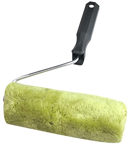 AERZETIX - C54487 - Rodillo con manguito de pintura en poliamida anti-goteo 180mm/Ø60mm - pegamento/barniz/laca/acrílico - manija/soporte en metal - para pared techo suelo