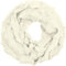 Caspar SC343 Damen warmer Strick Loop/Schlauchschal mit schickem Webmuster, Farbe:creme weiss
