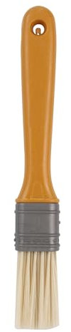 BQLZR Pincel plano de 2,5 cm de ancho con mango de plástico amarillo para pintores profesionales