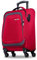 NOWI Korfu Weichschalen Trolley M – Leichter Stoff Koffer 30L mit 4 Doppelrollen & Zahlenschloss | Handgepäck Koffer 55x40x20 cm für Damen & Herren (rot, M)