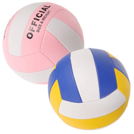 BESPORTBLE 2-teiliges Volleyball-Set Weicher Indoor-Volleyball Für Training Und Übung Für Sportliche Aktivitäten Zu Hause Und in Der Schule