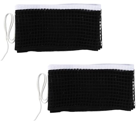 Lyreh 2pcs Ping Pong Nets, 70.87x5.91in Table Tennis Replacement Net for Both Indoor and Outdoor School Gym Table Tennis Nets Replacing Accessories