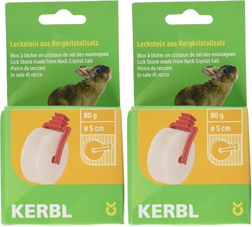 Kerbl Pet Pierre à lécher de l'Himalaya Ø5cm, 80g (Lot de 2)