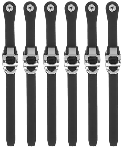Alasum Correas Ajustables para Patines en Línea 6 Piezas con Hebilla de Clip, Cinturones de Repuesto para Patinaje sobre Ruedas, Accesorios para Patines de Hockey y Quad,
