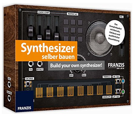 FRANZIS Synthesizer selber bauen | Komplettpaket mit Bausatz zum Basteln und Löten | Ab 14 Jahren