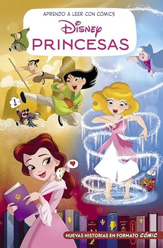 Aprendo a leer con cómics Disney - Princesas 2: Cómic con letra MAYÚSCULA, ideal para primeros lectores. (Aprendo con Disney)