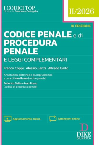 Codice penale e di procedura penale e leggi complementari. Top 2026. Nuova ediz. Con aggiornamento online. Con espansione online (Vol. 2)