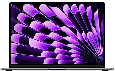 Apple 2023 MacBook Air portátil con Chip M2: Pantalla Liquid Retina de 15,3 Pulgadas, 8GB de RAM, 256 GB de Almacenamiento SSD, compatibilidad con el iPhone y el iPad, Gris Espacial
