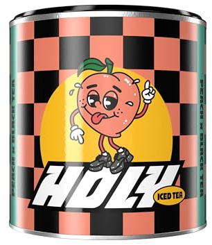 HOLY Iced Tea Peach x Black Tea | 50 Portionen mit Antioxidantien | Zuckerfreier Eistee mit Relax Formel | Vegan mit 100% natürlichen Fruchtaromen