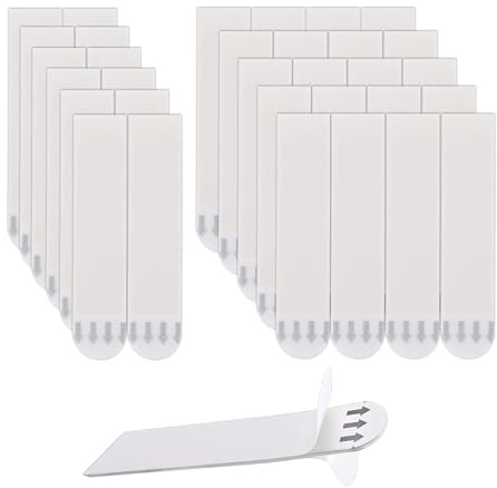 KRENIE 36 Pcs Picture Frame Wall Hanging Strips – Adhesive Heavy Duty No Nails Picture Hanging Strip, Waterproof Wall Stickers for Picture Frames, Posters, Mirrors