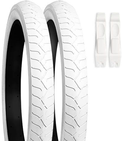 FIERA BIKE TIRE - 2pk 24x3 Bike Tires - Color Tires, Fits Cruisers, E-Bike & Mountain Bikes, Fat Tire Bikes, Non-Foldable, Puncture Resistant