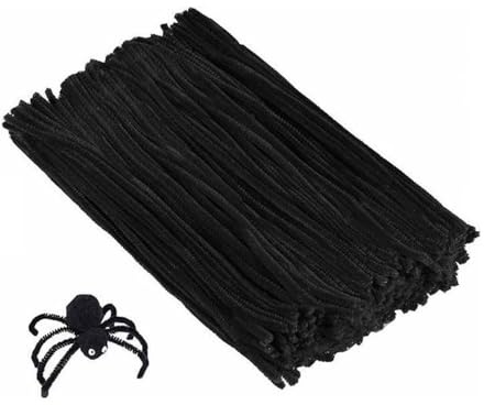 arkCraft Pipe Cleaners in assorted sizes and colours (150mm x 4mm, 100 x Black)