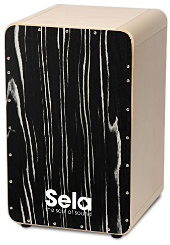 Sela CaSela Snare Cajon Makassar SE 034A - Edelfurnier Spielfläche, spielfertig aufgebaut