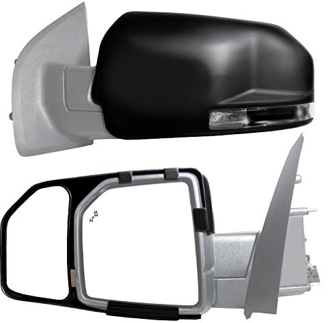 K SOURCE Snap & Zap 81850 Custom Fit Towing Mirror for 2015-2020 F150, Patented