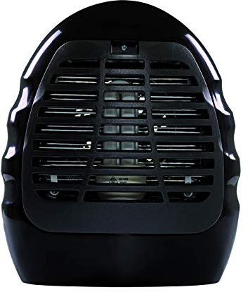 COATI Elektrischer Mückenvernichter, Fliegen- und Mückenschutz, Saugtechnologie mit Ventilator, Abdeckung 28 m², 13 W, 250 V, inklusive Auffangschale und Reinigungsbürste, Schwarz
