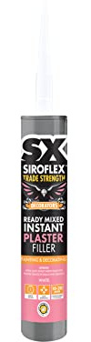 SX Siroflex Instant Plaster Filler White – Ultra Light Ready Mixed Filler for Repairing Cracks and Holes in Walls and Ceilings. Quick Drying, Non‑Shrinking, Sandable and Overpaintable – 310ml