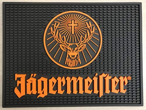 Jagermeister Tappetino da bar professionale tappetino antigoccia per stazione di attesa 12 x 9,5 sottobicchiere