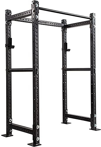 GYM MASTER GM3 Weight Lifting Power Rack Squat Cage - Customisable height and depth - H186cm/D60cm