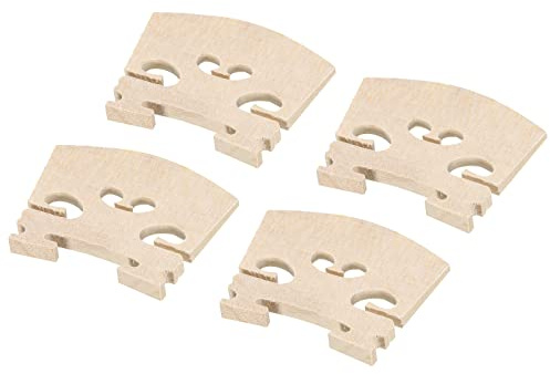 sourcing map Ponte per violino 3/4 in legno d'acero, parti per violino 3/4, confezione da 4