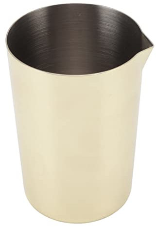Bicchiere da cocktail,bicchiere da barista in acciaio inossidabile, brocca per miscelazione, lavabile in lavastoviglie, tazza per miscelare cocktail antiruggine per cocktail agitati(Oro), Coppa