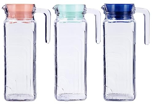 Quid Jarra Lena Con Tapa Vidrio 1 L