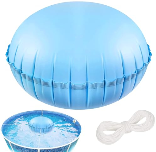 MILIAFLICK Poolkissen Winter Luftkissen Pool 4x4 Fuß Poolkissen Winter Pool Kissen Winter Poolkissen Rund Aufblasbare Poolabdeckung Pool Winterabdeckung Pool Überwinterendes Schluss Luftkissen