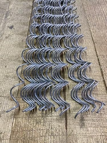 50x Gabion Spirals Helicoils connectors for Wire Mesh Baskets 100cm Long 3mm Diameter, 50mm coil spacing