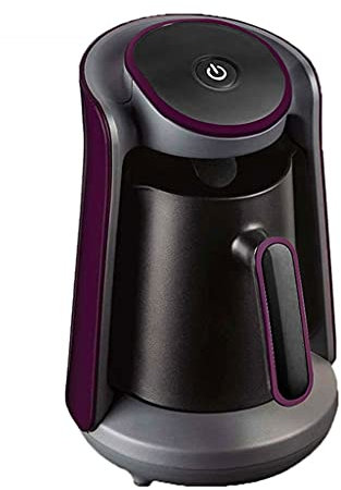 CVNIMV Cafetera automática de 600 W, inalámbrica, eléctrica, Moka, portátil, 220 V (Color: Negro) (Morado)