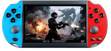 Consola de Videojuegos portátil YHFITN con Pantalla IPS de 4,3 - Juegos Integrados, Compatible con Salida de TV, con batería Recargable. Diversión clásica para Todas Las Edades.