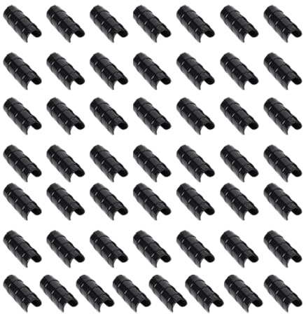 Chosertory 50 Pinzas para Películas de Invernadero, Portátiles, Reutilizables, de 19 Mm, Ligeras.