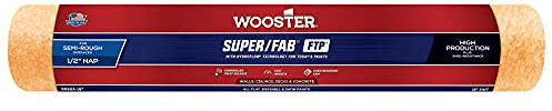 Wooster Brush RR924-18 Inch Super Fab FTP Roller Cover, 1/2-Inch Nap, Green, 18 Inch