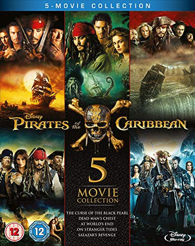 Disney's Pirates of the Caribbean 1-5 (Blu-ray) [2017] [Region Free]