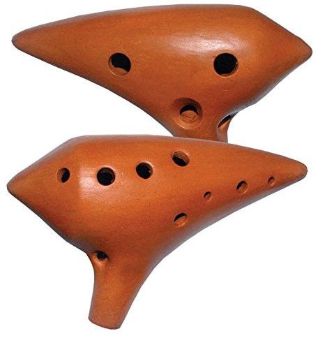 Konzert Ocarina Alt von C5 bis F6 Okarina 15,5 cm professionell Flöte Pfeife für Fortgeschrittene traditionell Mund Musik Peru Klang Percussion Weltmusik