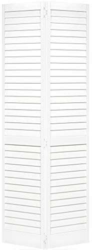 Schranktür, 2-fach faltbar, Louver Plantation, Weiß 28X80 weiß