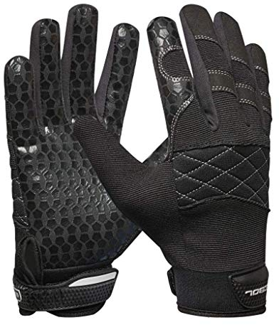 Gebol Master Grip | Arbeitshandschuhe aus Leder mit Klettverschluss und Silikon-Beschichtung für besseren Grip | Atmungsaktive Montagehandschuhe für Herren | Größe XL (Gr 10) | Schwarz | 1 Paar