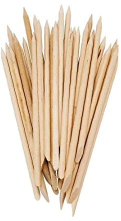 Lot de 20 repousse-cuticules en bois orange pour manucure, M, Autres pierres précieuses