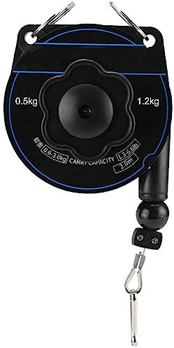 Équilibreur à ressort, enrouleur à crochet avec câble en acier de 2 m de long et crochet, suspension télescopique, adapté aux outils mobiles de support de clip d'outil de chaîne de montage ( Size : 0.